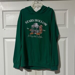Green Stars Hollow Hoodie